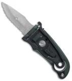 SOG Duo Fixed Blade Knife Black Zytel (2.75" Satin Plain/Serr)