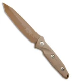 Microtech Socom Alpha Tanto Fixed Blade Tan G-10 (5" Tan PVD)