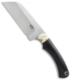 Boekoe Knives Aloe Chopper Fixed Blade Knife Ebony/Warthog Ivory (4.1" Satin)