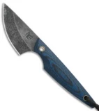 Smith & Sons Shrew Fixed Blade Knife Blue/Black G-10 (2" Black Stonewash)