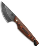 Smith & Sons Shrew Fixed Blade Knife Orange/Black G-10 (2" Black Stonewash)