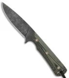 Smith & Sons Comanche Fixed Blade Knife Green Camo G-10 (3.6" Black SW)