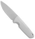 Schwarz Custom Blink Fixed Blade Knife Gray G-10 w/ Gray Sheath (2.6" SW)