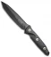 Microtech Socom Alpha Tanto Fixed Blade Knife Carbon Fiber (5" Black) 114-1DLC