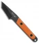 Fury Pack Knife Tanto Fixed Blade Orange G-10 (2.1" Black Stonewash)