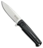 Kizlyar Supreme Sturm CPM-4V Fixed Blade Knife Black G-10 (4.625" Satin) KK0026