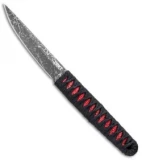 CRKT Burnley Obake Fixed Blade Knife Red (3.64" Gray TiNi) 2367R