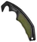 Camillus Guthook Gutter Fixed Blade Knife Green FRN (2.25" Black)