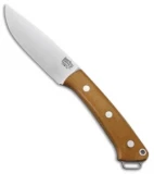 Bark River Fox River LT Fixed Blade Knife Natural Canvas Micarta (4.25" Satin)