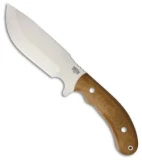 Bark River JBA LT Fixed Blade Knife Natural Canvas Micarta (6.25" Satin)