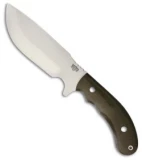 Bark River JBA LT Fixed Blade Knife Green Canvas Micarta (6.25" Satin)