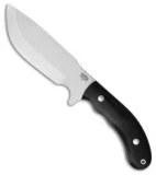 Bark River JBA LT Fixed Blade Knife Black Canvas Micarta (6.25" Satin)