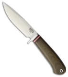 Bark River Ultra Lite Hunter 2 Fixed Blade Knife Green Micarta (4.125" Satin)