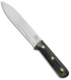 LT Wright Knives Larry Roberts Gen 6 Scandi Knife Black Micarta (6" Satin)