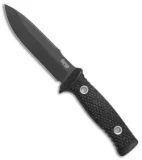 TRC Knives M-1 Fixed Blade Knife Black Micarta (5.25" Black)