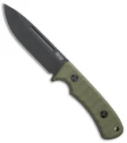 TRC Knives K-1 Fuller Fixed Blade Knife OD Green G-10 (4.5" Black M390)