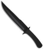 EnTrek Ranger MKII Tactical Fixed Blade Knife (9" Black Plain)