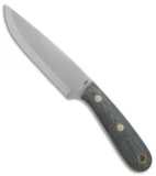 Battle Horse Knives Highlander Scandi Knife Black Micarta (5.5" Satin) BHK