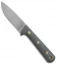 Battle Horse Knives Woodsman Pro Fixed Blade Black Micarta (3.8" Full-Flat) BHK