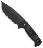 Atlas Dynamic Defense Harbinger Fixed Blade Knife Black G-10 (4.9" Black)