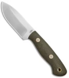 Battle Horse Knives Fox Hound Fixed Blade OD Green Micarta (3.4" Satin) BHK