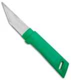 Kanetsune Kiridashi Fixed Blade Knife Green Plastic (2.5" Satin)