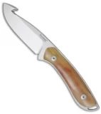 LionSteel 573 Hunting Knife Ram Horn (3.54" Satin) 573 MN