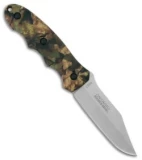 Ontario Camo Fixed Blade Bowie Knife Green Camo Polymer (4" Bead Blast) O8853