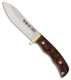 Kanetsune Subaru Skinner Fixed Blade Knife Mahogany (4" Damascus) KB-552