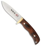 Kanetsune Subaru Fixed Blade Knife Mahogany (4" Damascus) KB-551