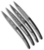 Deejo 9" Ti Art Deco Steak Knives w/ Paperstone Handles - Set of 4