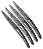 Deejo 9" Ti Toile De Jouy Steak Knives w/ Paperstone Handles - Set of 4