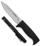 Browning Bush Craft Combo Fixed Blade Knife Black w/ Penlight (4.5" Satin)