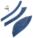 Bill Blade Hat Knife Fixed Blade (1.8" Blue) 001BL