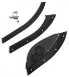 Bill Blade Hat Knife Fixed Blade (1.8" Black) 001BK