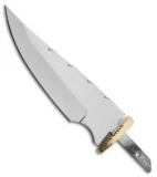 Tallen Small Ridge Clip Point Fixed Blade Knife Blank w/ Sheath (4.25" Satin)