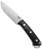 Bark River Fox River LT Fixed Blade Knife Black Canvas Micarta (4.25" Satin)