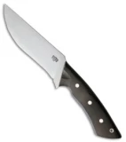 Bark River Los Lobos Utility Fighter Knife Black Canvas Micarta (6.5" Satin)