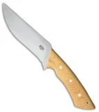 Bark River Los Lobos Utility Fighter Knife Antique Ivory Micarta (6.5" Satin)