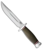 Bark River Boone II Fixed Blade Knife Green Canvas Micarta (6.125 Satin)