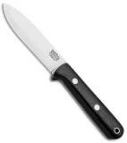 Bark River Mini Kephart Fixed Blade Knife Black Canvas Micarta (3.63" Satin)