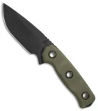 Atlas Dynamic Defense Harbinger S Fixed Blade Knife OD Green G-10 (3.75" Black)