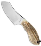 Boker VoxKnives Rhino Stag Fixed Blade Knife (3" Satin) 02BO269