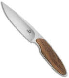 JD Van Deventer V1 Slim Neck Knife Fixed Blade Tamboti Wood (2.75" Satin)