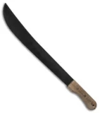 Okapi Bush  Machete Fixed Blade Knife Wood (16.5" Black)