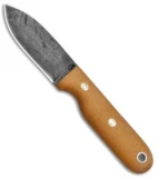 LT Wright Bushbaby Fixed Blade Knife Matte Natural Micarta (3" Black Patina)