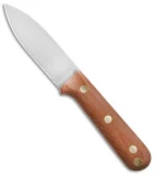LT Wright Knives Genesis Flat Bush Knife Natural Micarta (4.25" Satin)