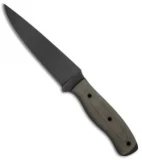 Winkler Knives Recon Fixed Blade Knife Green Micarta (5.875" Black)