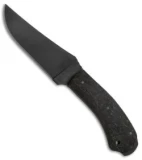 Winkler Knives Crusher Belt Knife Black Rubber (4.875" Black Caswell)