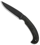 Winkler Knives Contingency Fixed Blade Knife Black Canvas Laminate (3.75" Black)